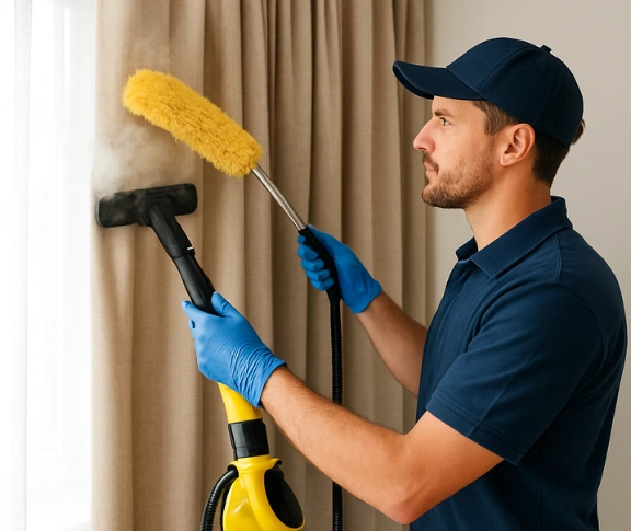 Trusted residential curtain cleaning technician Matty Curtain Cleaning acacia-ridge QLD